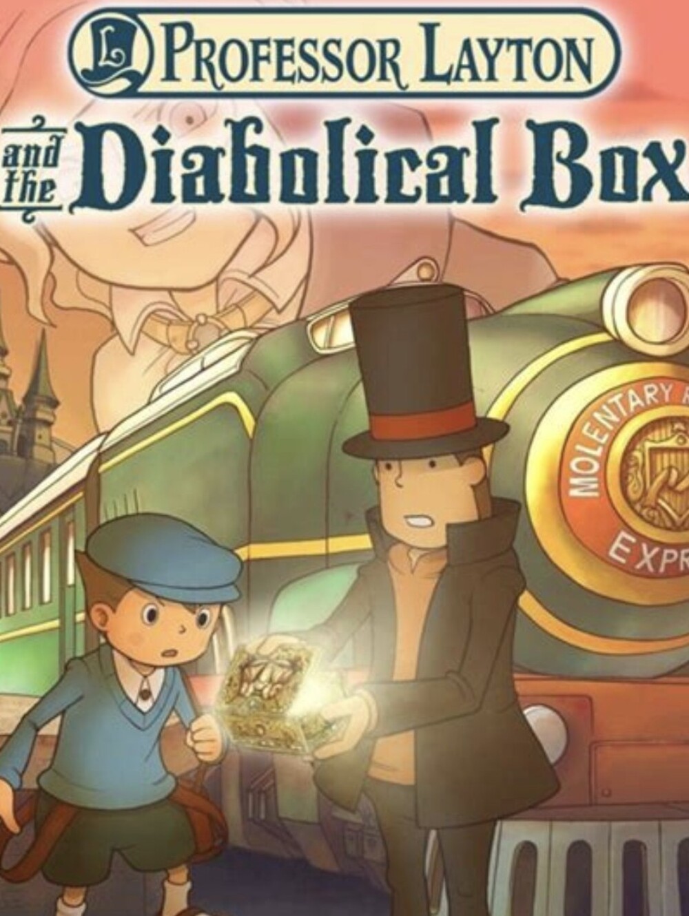 PROFESSOR LAYTON DIABOLICAL BOX Puzzle Nintendo DS Game Only Train Mystery Cute